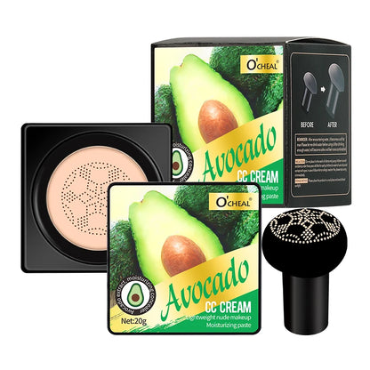 OCHEAL Mushroom Head BB Cream Foundation Cream for Face Makeup Concealer Cushion for Face Base Cream Makeup Cushion Compact Beauty World Shop