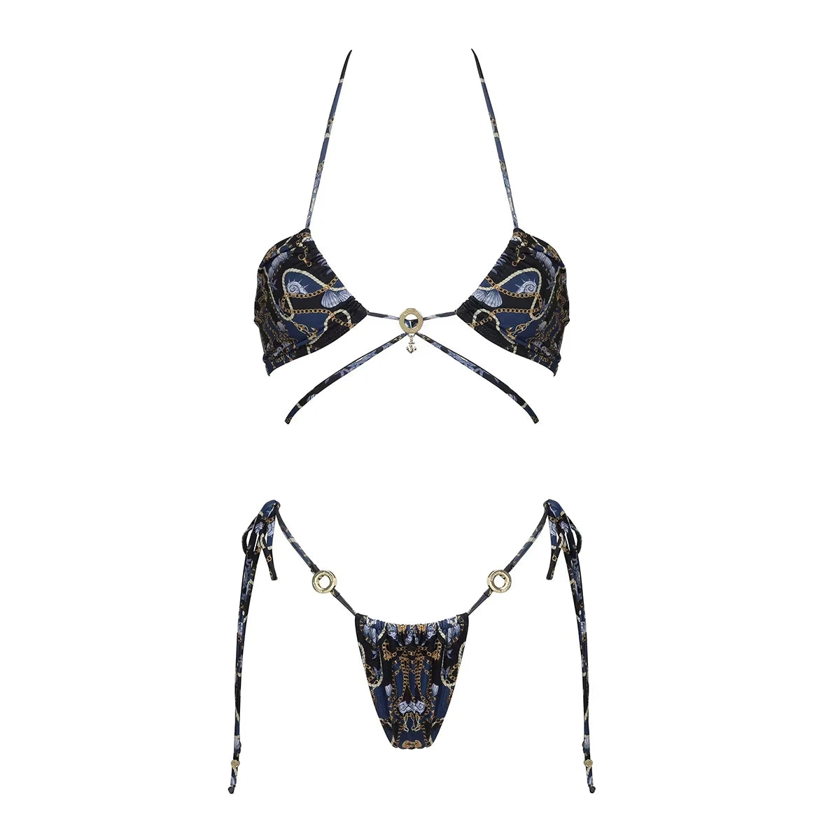 2026 New High Quality Elegant One Piece Swimsuit And Skirt Print Deep-V Lace-up Women Bikini Set Swimwear Party Bathing Suit Beauty World Shop