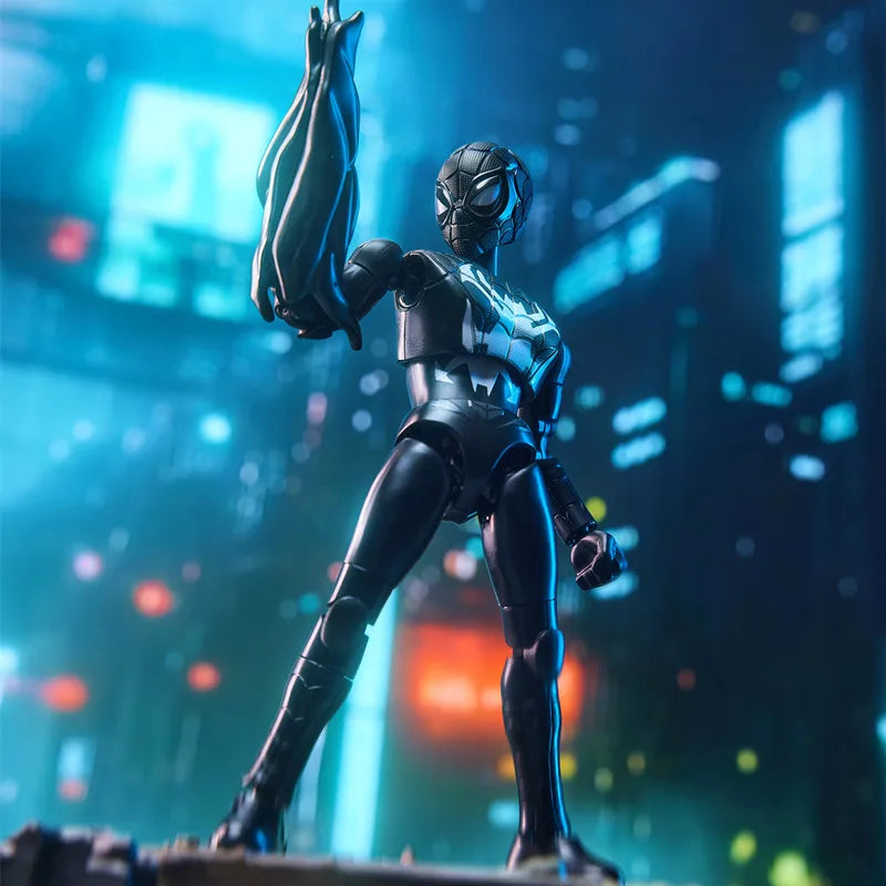 BLOKEES Spider-Man Gwen Stacy Venom‌ Doctor Octopus Miles Morales Symbiote Spider-Man Anime Figure Model Blind Box Toys Gifts Beauty World Shop