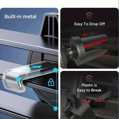 Car Phone Holder Car Air Vent Clip Mount Mobile Cell Stand Smartphone GPS Support For 4.7-6.7 Inch Mobile Devices Beauty World Shop