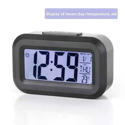 Digital Led Clock Household Bedside Battery Powered Multi-function Alarm Clock Desk Things for the Room Table Clocks Home Decor Beauty World Shop