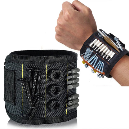 Magnetic Wristband for Holding Screws,Nails，Drilling Bits,Wrist Tool Holder Belts with Strong Magnets,Cool Gadgets for Men, wome Beauty World Shop