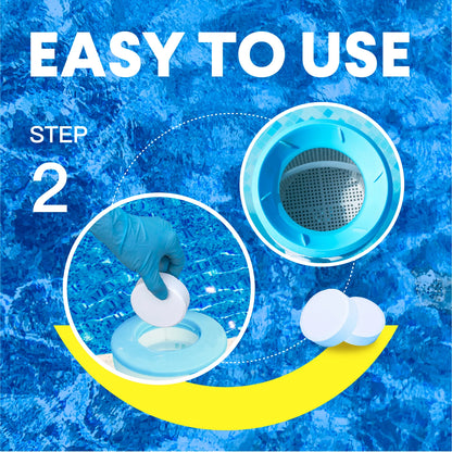 PROFELIZ Chlorine Tablets 3 Inch for Swimming Pools, Kills Bacteria and Stops Algae, Slow Dissolving,Pool Chlorine Tablets,4lbs Beauty World Shop