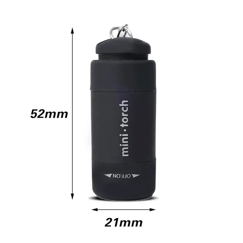 Led micro pocket flashlight portable USB rechargeable keychain flashlight waterproof home Outdoor Hiking Camping flashlight Beauty World Shop