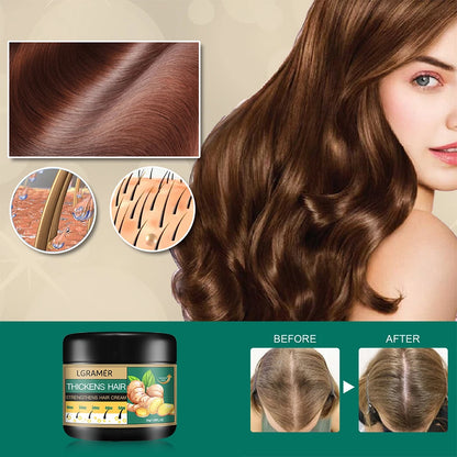 Ginger Hair Cream Deep Cleansing Promote Hair Growth Relieving Hair Loss Improving Scalp Stimulate Hair Follicle Smoothing Care Beauty World Shop