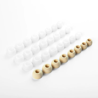 1/16 Pairs(S/M/L/XS) Soft Silicone Replacement Eartips Coffee Clear Earbuds Replacement Ear Pads For KS1 KZ BL03 Earphone New