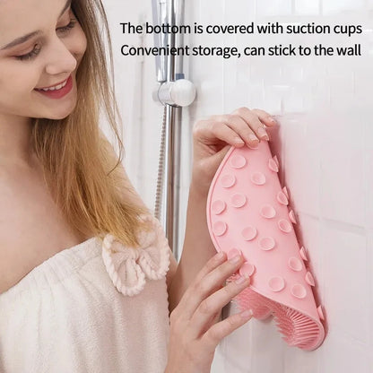 1PC, Exfoliating Foot Brush and Back Scrubber Anti-Slip Suction Cup - Deep Cleansing and Exfoliating Tool for Body Dirt Removal Beauty World Shop