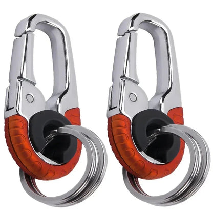 Keychain Buckle for Men Stainless Steel Key Ring Key Chain Hook Outdoor Carabiner Climbing Keyfob Accessories Beauty World Shop