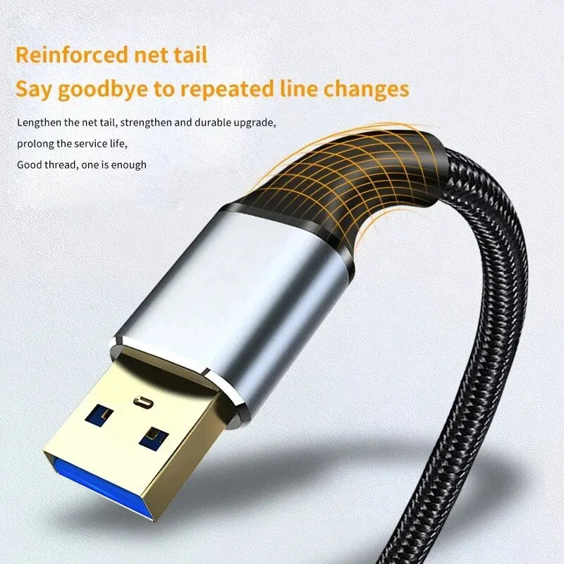 Male And Female Usb Extension Cable Usb 3.0 Mobile Charging Cable Suitable For Smart Laptops, Tvs, Ps4, And Usb Extension Cables Beauty World Shop