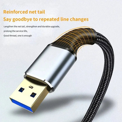 Male And Female Usb Extension Cable Usb 3.0 Mobile Charging Cable Suitable For Smart Laptops, Tvs, Ps4, And Usb Extension Cables Beauty World Shop