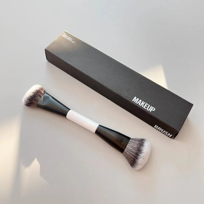 Double end foundation make-up face brush Double end powder red contour and eye shadow correction makeup brush