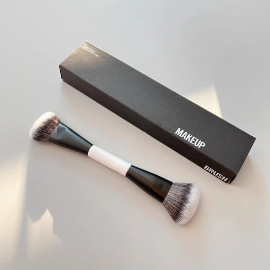 Double end foundation make-up face brush Double end powder red contour and eye shadow correction makeup brush