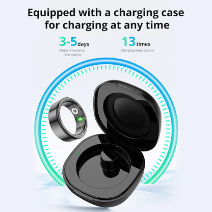 2024 COLMI R02 Smart Ring with Charging Case for Men Women, Battery Life, 39 Days, Health Monitor, 5ATM Waterproof Beauty World Shop