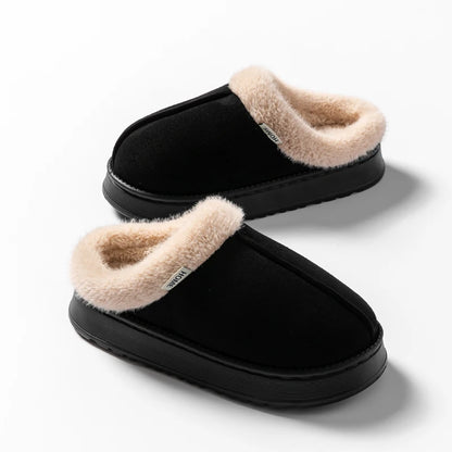 Fashion Women Fluffy Slippers for Autumn and Winter Indoor EVA Thick Sole Anti-Slip and Warm Unisex Slippers for Winter Beauty World Shop