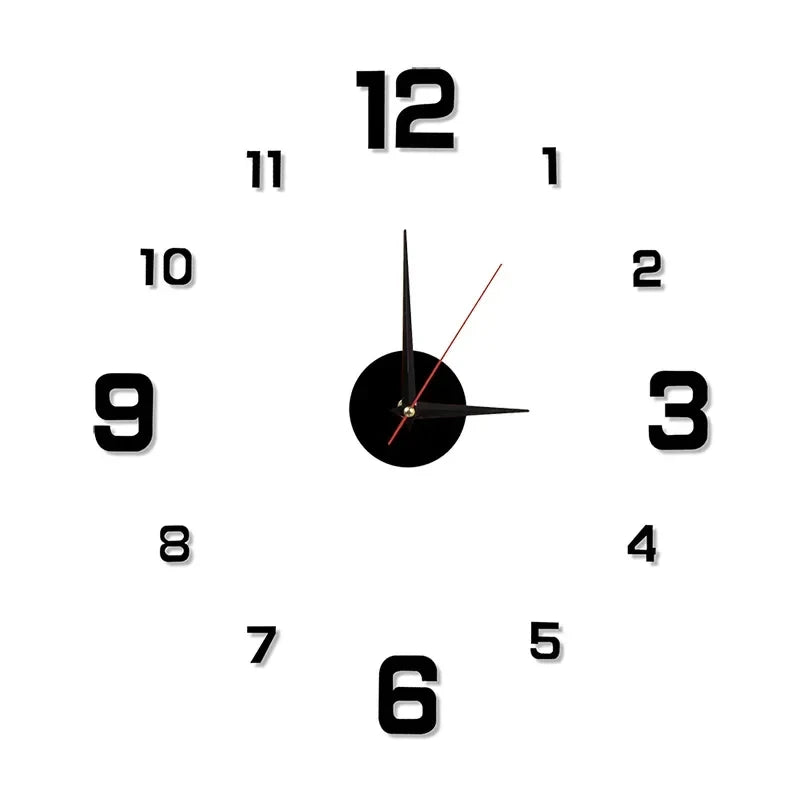 Luminous Digital Clock DIY Stereoscopic Wall Clock Silent Clock Living Room Bedroom Wall Clock Home Decorations Beauty Fashion