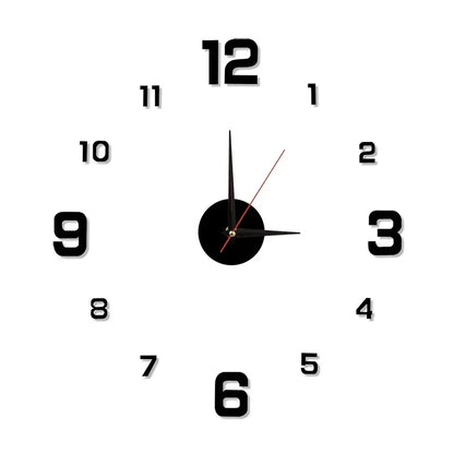 Luminous Digital Clock DIY Stereoscopic Wall Clock Silent Clock Living Room Bedroom Wall Clock Home Decorations Beauty Fashion