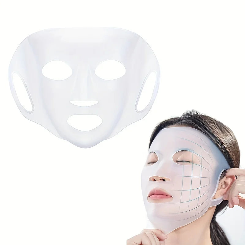 Silicone Mask Cover 3D Ear-type Anti-slip Anti-drop Fixed Mask, Auxiliary Moisturizing Mask Cover to Prevent Evaporation Tool Beauty World Shop