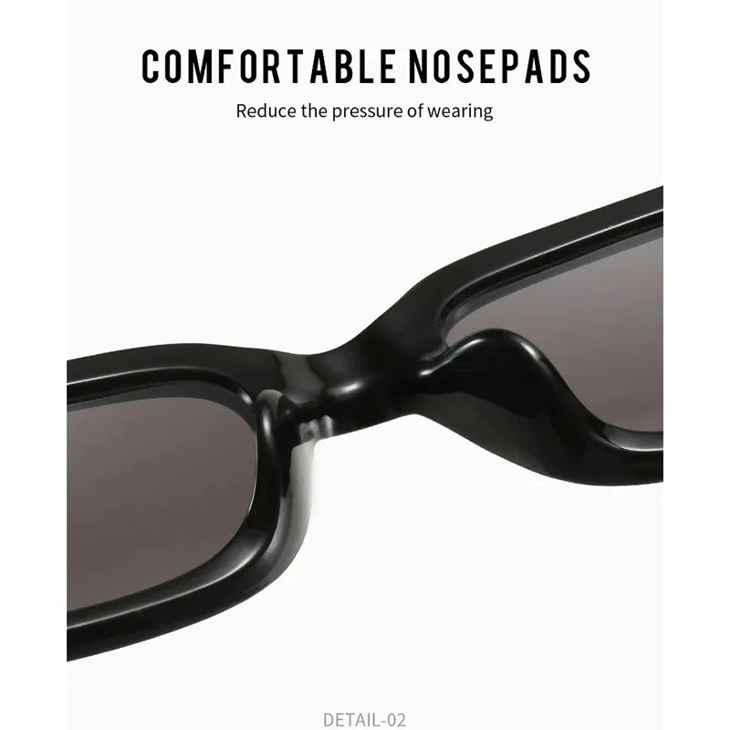Square Sunglasses Women Rectangle Luxury Brand Designer Sun Glasses For Female Gradient Clear Small Lens Unisex Oculos De Sol Beauty World Shop
