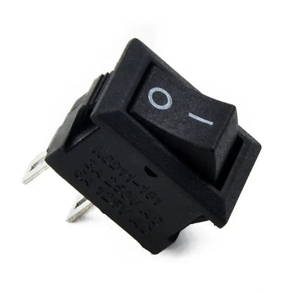 10 Pcs round Rocker Switches 250V 3A 2-Pin ON/OFF Toggle SPST for Auto Car Truck Boat 10x15mm Beauty Trend Shop