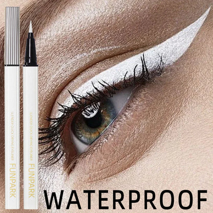 1PC White Liquid Eyeliner Pen Matte Long Lasting Waterproof Eye Liner Pencil Quick-drying Non-smudge Eye Makeup for Women Cosmet Beauty Trend Shop