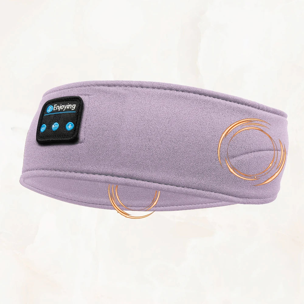 HOMEFISH BT Earphones Sports Sleeping Headband Elastic Wireless Headphones Music Eye Mask Wireless Bluetooth Headset Headband Beauty World Shop