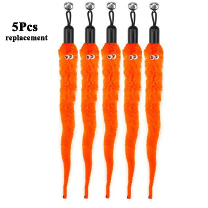 Replace Plush Cat Toy Accessories Worms Replacement Head Funny Cat Stick Pet Toys 5/10/6/11 Pcs Beauty World Shop
