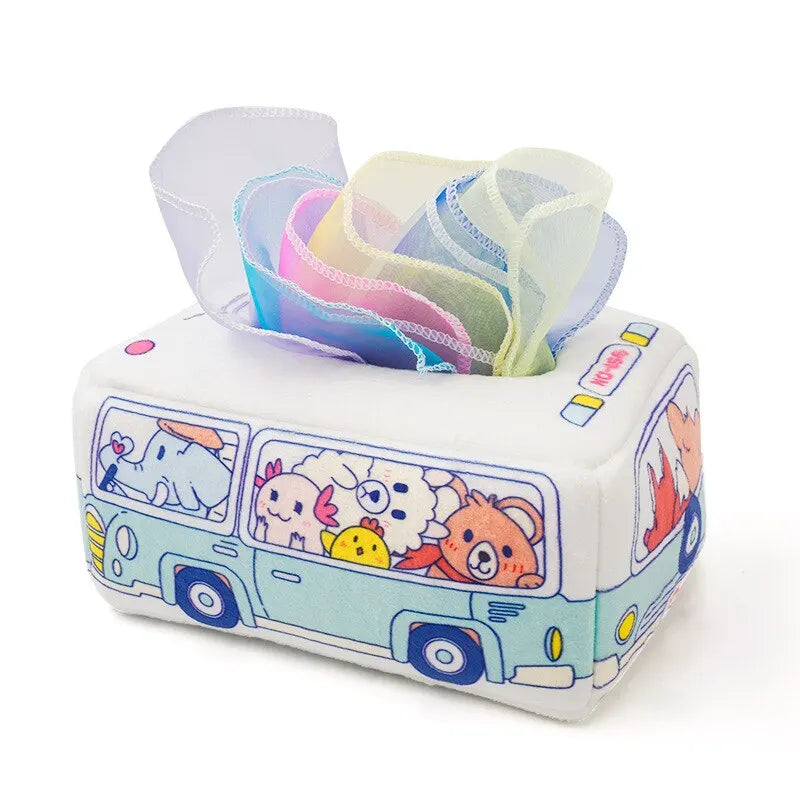 Baby Paper Drawer Toy Baby Cant Tear Paper Towel Box Paper Drawer Cloth Book Childrens Finger Exercise Soothing Toy Beauty Fashion