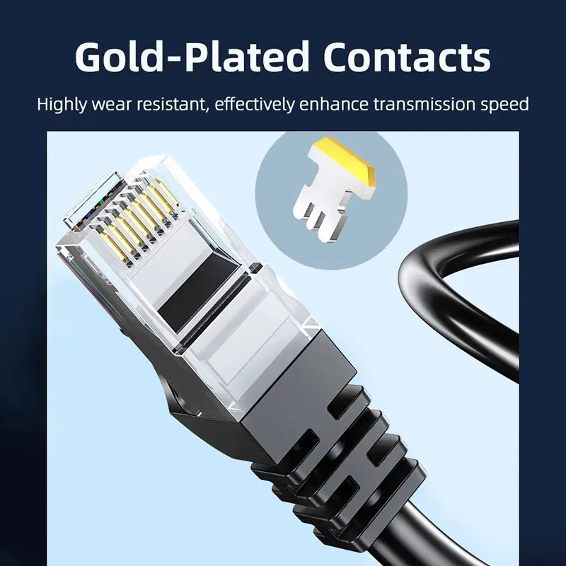 CAT 6 Ethernet Cable Flat Cat6 Lan Cable Gigabit 1000mbps UTP RJ45 Network Patch Cord 1m-30m For Switch Splitter Modem Router