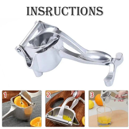 1pc Manual Juice Squeezer Aluminum Alloy Hand Pressure Juicer Pomegranate Orange Lemon Sugar Cane Juice Bar Kitchen Fruit Tool Beauty Trend Shop