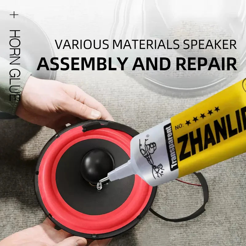 Zhanlida 15ml 50ml 80ml Black/transparent Speaker Repair Glue Foam Side Dust Cap Rubber Edge Cone Basin Strong Adhesive Beauty World Shop