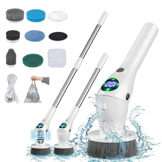 Electric Cleaning Brush 8 in 1 Multifunctional Household Wireless Rotatable Cleaning Brush For Bathroom Kitchen Windows Toilet Beauty World Shop