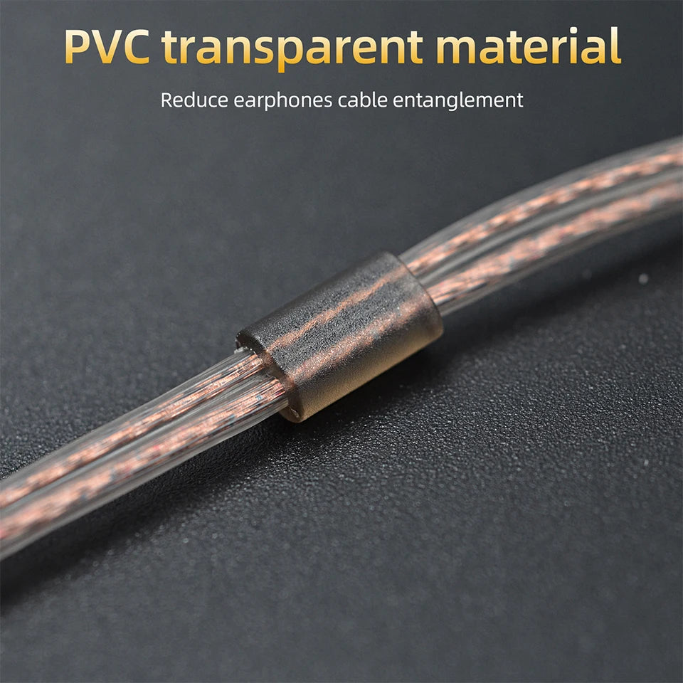 KZ Headphone Cable High-Purity Copper Cube Mixed Upgrade Cable Earphone Wire Original Wire