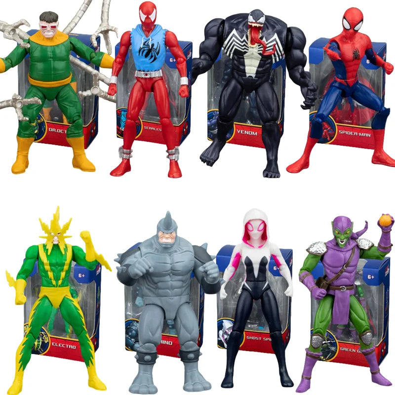 ZD Avengers Super Hero Iron Man Spiderman Gwen Action Figure Collectable Model Desktop Ornaments Toys Children Birthday Gifts Beauty World Shop