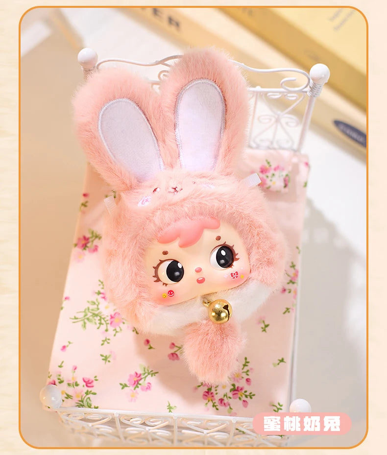 Samuel Mini Wealth Rabbit Blind Box Series Plush Toys Kawaii Backpack Doll Pendant Desktop Ornament Mystery Box Peripheral Gifts Beauty World Shop