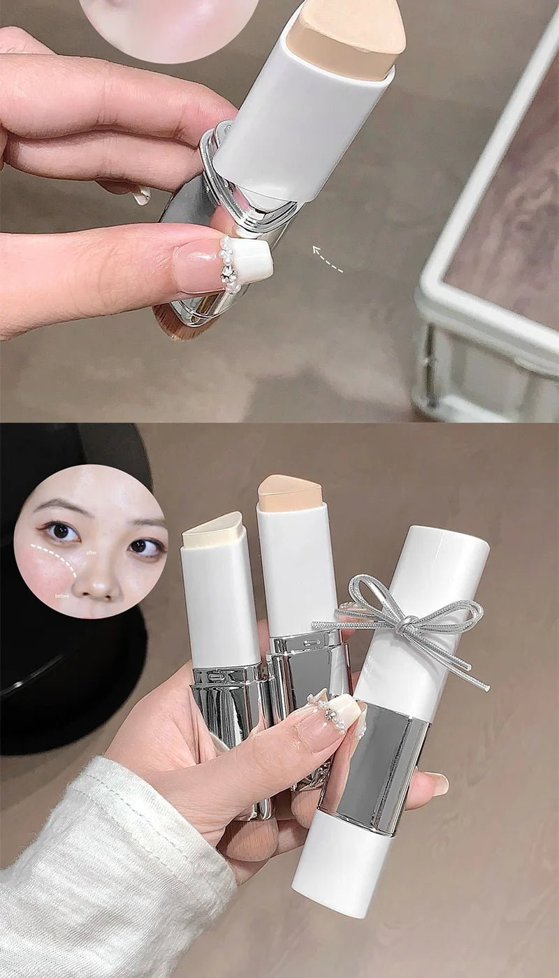 Lazy Foundation Stick, Moisturizing and Natural Concealer Makeup, Matte Makeup Base, Rare Beauty, Keep Makeup and Sweat Beauty World Shop