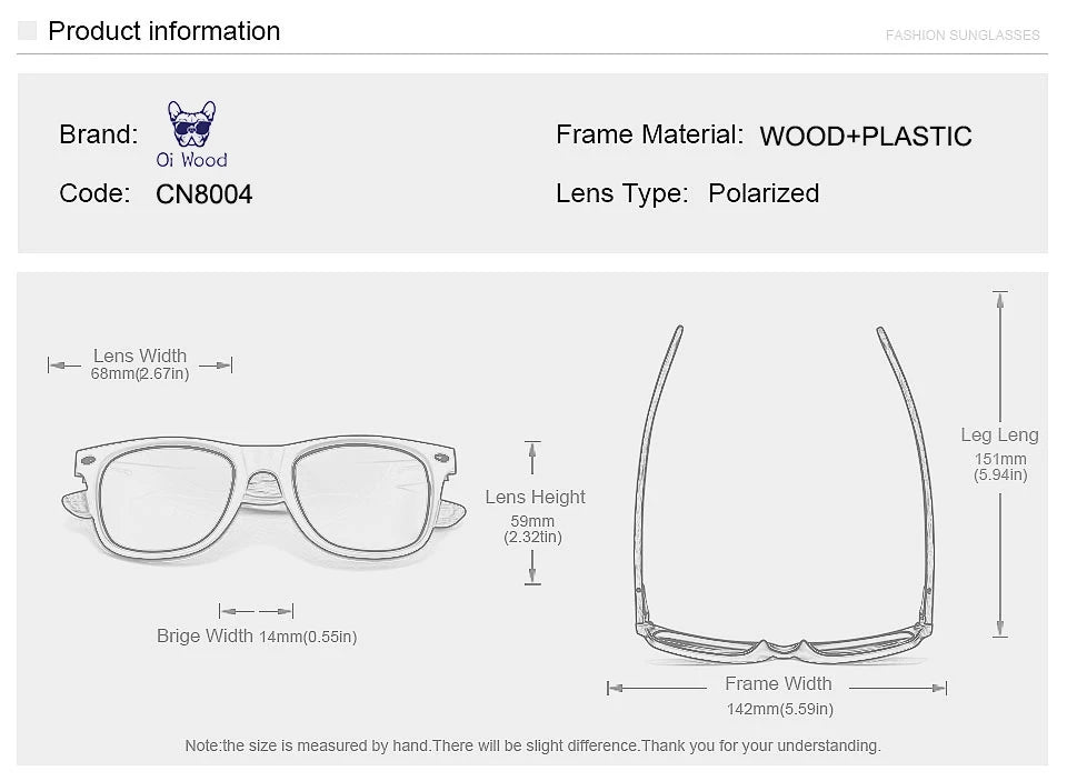 Oi Wood Brand Natural Wooden Sunglasses Men Polarized Fashion Sun Glasses Original Wood Oculos De Sol Masculino New TR90 Frames Beauty World Shop