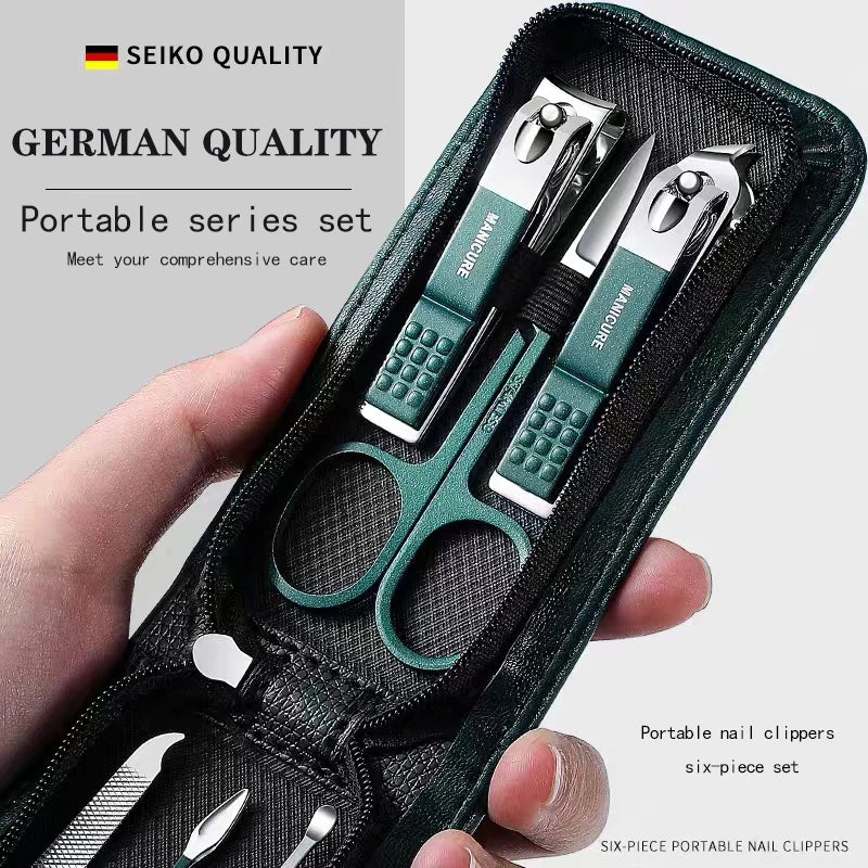 Nail Scissors Set Household High End Mens And Womens Special Nail Clippers Manicure Beauty Tools 6 Piece Portable Household Beauty Fashion
