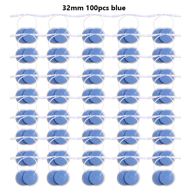 32mmNon-woven Fabric Self Adhesive Replacement Massage Patch Tens EMS Electrodes Pads for Muscle Electrostimulator Body Massager Beauty World Shop