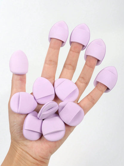 10/50Pcs Finger Cushion Powder Puff,With Air Cushion Powder Puff, Latex-Free Blending Sponge And Makeup Puff Beauty World Shop