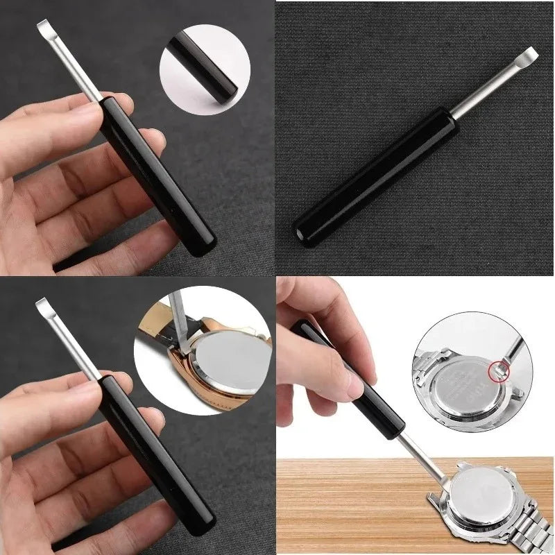 Metal Watch Prying Tool Back Cover Opener Strap Replacement Band Link Pins Remover Watchmaker Repair Kit Beauty Trend Shop