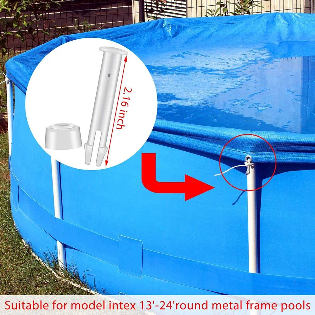 12/24Pcs Replacement Plastic Pool Joint Pins for Intex Round Metal Frame Pools with Rubber Seals Lock Set Swimming Pool Parts Beauty World Shop