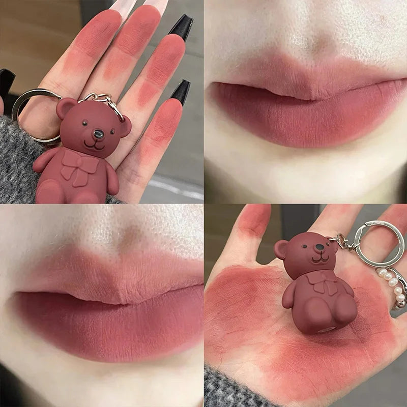 ART VALUE Bearland Velvet Lip Clay — 6-Color Bear Lip Clay, Natural Matte Finish, Skin-Brightening Lip Glaze Beauty Trend Shop