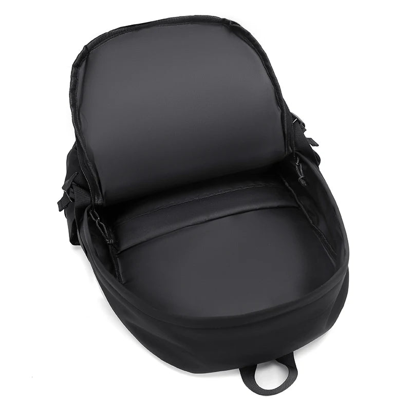 One 15 Inch Polyester Waterproof Solid Color Simple Men's Backpack Fashion Couple Student Computer Backpack Beauty World Shop