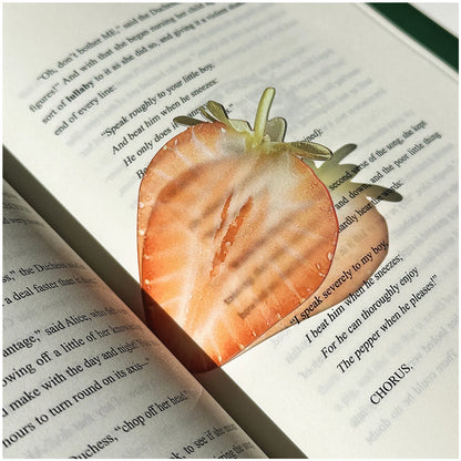 Delicate Transparent Acrylic Apple Bookmark Reading Mark Student Gift Premium Feeling Cute Grape Tomato Bookmarks Beauty World Shop