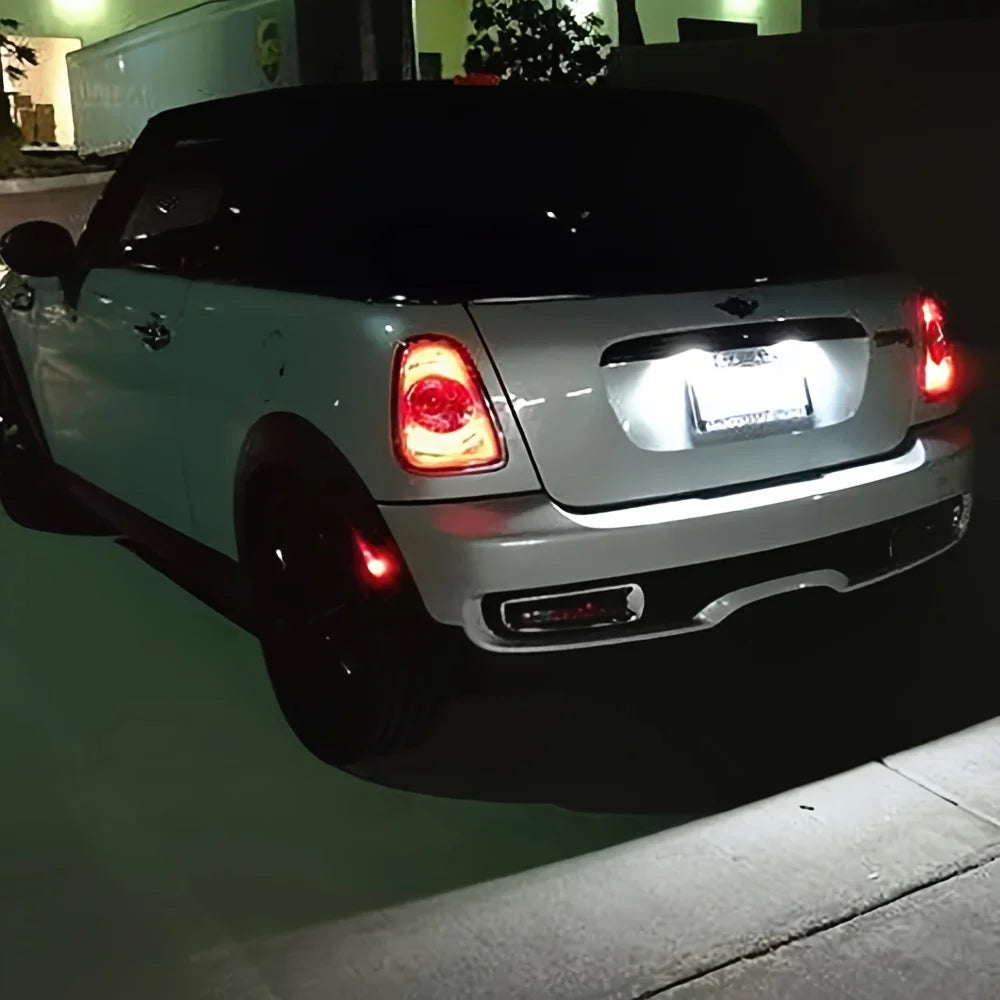 2pcs Mini LED license plate lights, suitable for Mini Cooper R56, R57, R58, R59,6500k Beauty World Shop