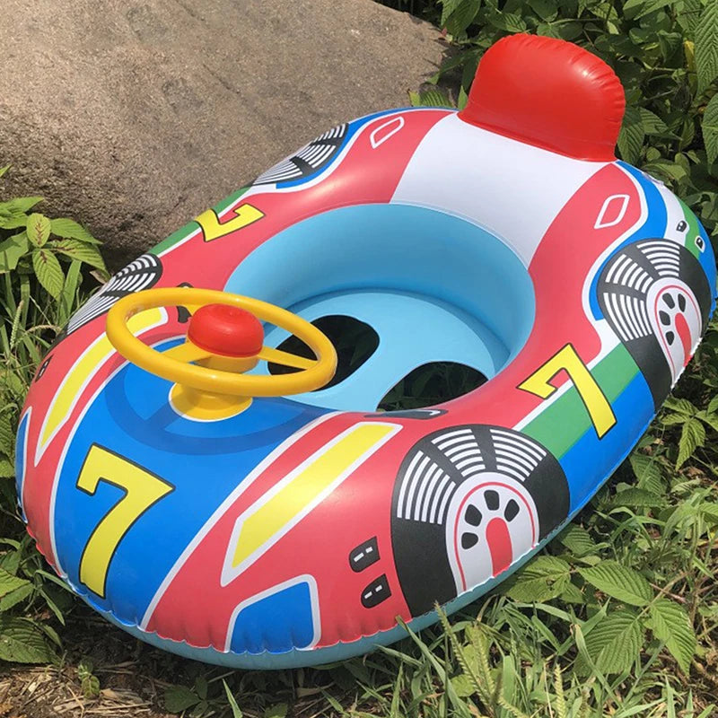 Baby Steering wheel car boat Swimming Float Ring,Baby Inflatable  Pool Floatie ，Bathtub Toys， Pool Accessories Beauty World Shop