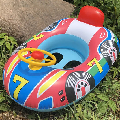Baby Steering wheel car boat Swimming Float Ring,Baby Inflatable  Pool Floatie ，Bathtub Toys， Pool Accessories Beauty World Shop