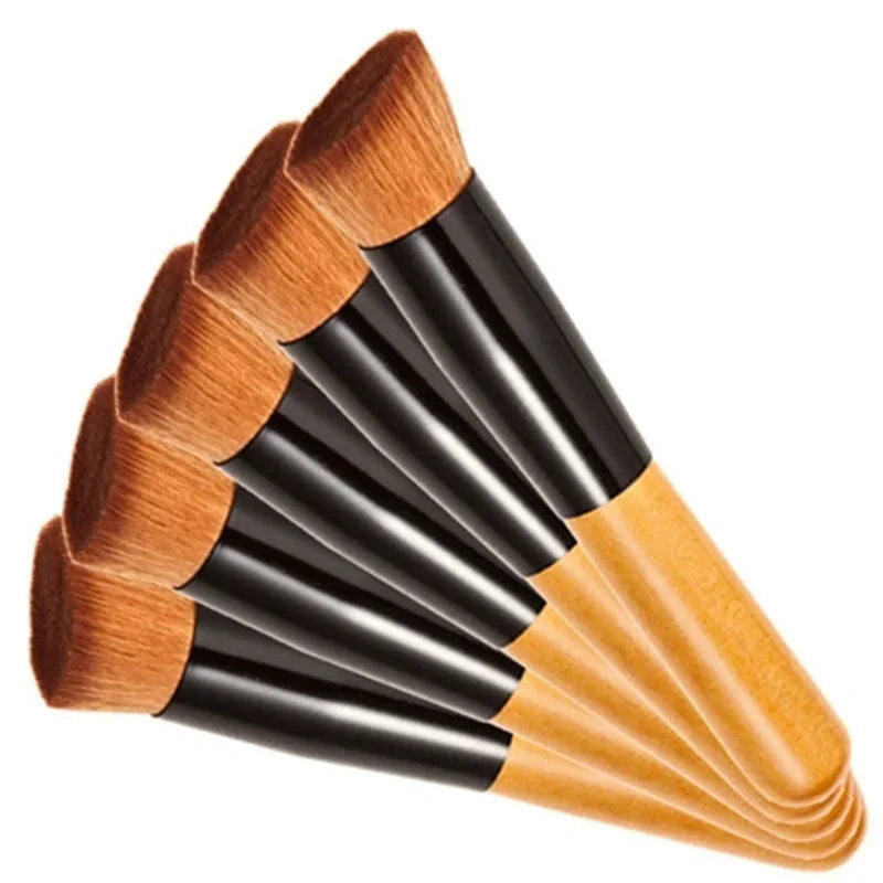1Pc Foundation Makeup Brush Professional Cosmetic Beauty Make Up Tools Kabuki Powder Blush Foundation Flat Top Brush Beauty World Shop