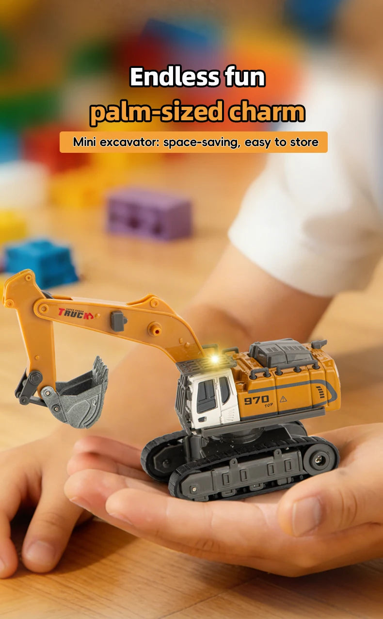 ZWN 1:64 RC Model Car 2.4G Remote Control Excavator Dump Truck Forklift Alloy Plastic Simulation Construction Vehicle Kids Toy Beauty World Shop