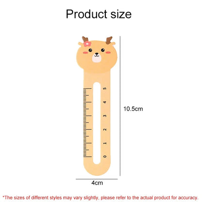 50-Pack Cartoon Animal Bookmarks, Dual-Purpose Bookmarks and Rulers for Office and School Use, Cute Bear and Kitten Bookmarks fo Beauty World Shop